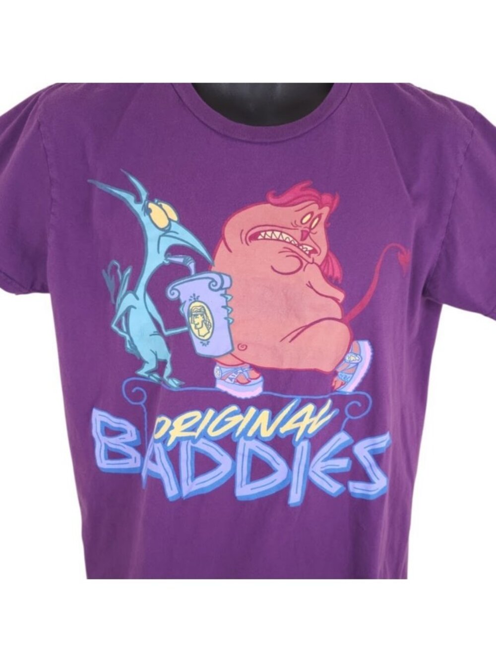 Hercules Pain & Panic T Shirt Mens Size Large Purple Disney Original Baddies